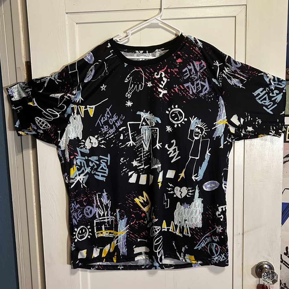 Fresh Prints of Bel Air Retro 90s Men's Big & Tall 5XL Sublimated Print Shirt
